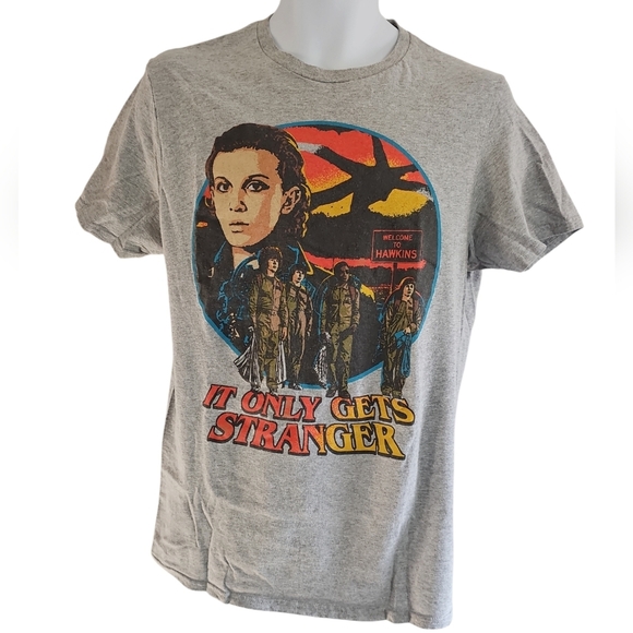 Stranger Things Season 2 Graphic Print Shirt Men Medium Classic Retro Merch Fan - Picture 1 of 4